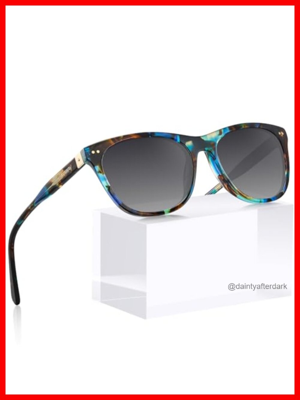 Polarized Cat Eye Sunglasses UV 400 Acetate Frame Small Face Women